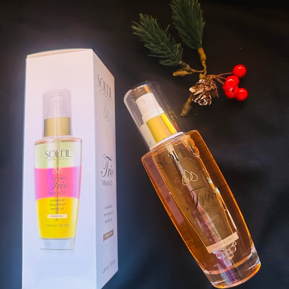 Soleil Trio miracle  Oil Hair Treatment - Gold and Pink